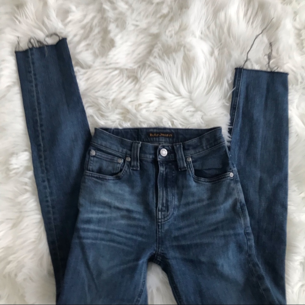 High Waisted Nudies Skinny Jeans